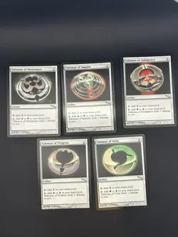5x Talisman Set – Mirrodin MTG artifact lot –Talisman of Indulgence NM COMMANDER - Image 1
