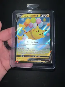 Flying Pikachu V 006/025 Celebrations Ultra Pokemon Card Miscut AND print Error - Image 1