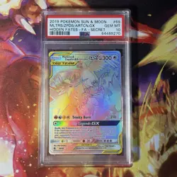 Moltres Zapdos Articuno GX 2019 Pokemon Sun Moon Hidden Fates #69 PSA 10 Secret - Image 1