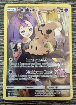 Pokemon Card Lot 2 Cosmic Eclipse Mimikyu (Secret) 245/236 & N’s Resolve 232/236 - Image 2