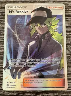 Pokemon Card Lot 2 Cosmic Eclipse Mimikyu (Secret) 245/236 & N’s Resolve 232/236 - Image 4