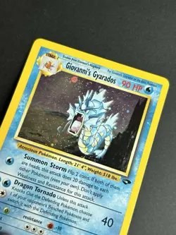 Pokemon TCG Giovanni's Gyarados 5/132 Gym Challenge Holo Rare LP SWIRL - Image 3