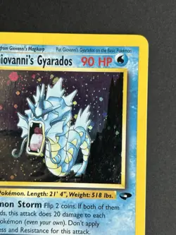 Pokemon TCG Giovanni's Gyarados 5/132 Gym Challenge Holo Rare LP SWIRL - Image 5