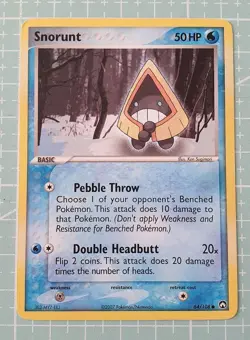 Snorunt 64/108 Common: Power Keepers Pokemon Trading Card Game TCG English - Image 1
