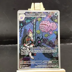 Pokemon Team Rocket's Weezing 199/182 Destined Rivals Illustration Rare Holo - Image 1