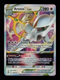 Arceus VSTAR 123/172 Ultra Rare Holo SWSH09: Brilliant Stars Pokemon Card - Image 1