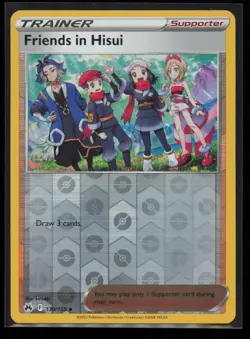 Friends in Hisui 130/159 Pokemon Crown Zenith Uncommon Near Mint Reverse Holo - Image 1
