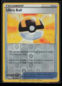 Ultra Ball 146/159 Pokemon Crown Zenith Uncommon Near Mint Reverse Holo - Image 1