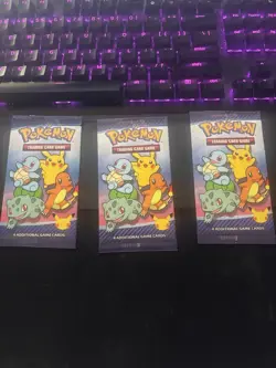 Pokemon 25th Anniversary Celebrations McDonalds Booster Packs (x3) - Image 1