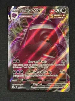 Pokemon Gengar VMAX 157/264 Fusion Strike Ultra Rare Full Art MP 2021 - Image 1