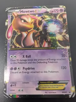 Pokemon Mewtwo Ex BW45 Black And White Holo - Image 4