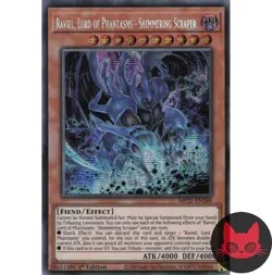 Yugioh Raviel, Lord of Phantasms - Shimmering Scraper MP21-EN248 Secret 1st NM - Image 1