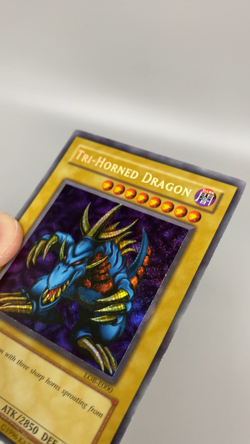 Yu-Gi-Oh! Horned Drache LOB-E000 1 1ST Edition 1996 TCG Kartenspiel Yugioh - Image 2