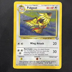 Pokemon TCG Pidgeot Jungle Card 8/64 Holo LP - Image 1