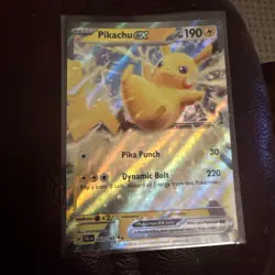 PIkachu ex 063/193 Holo Rare Scarlet & Violet Paldea Evolved Pokemon Card TCG NM - Image 1