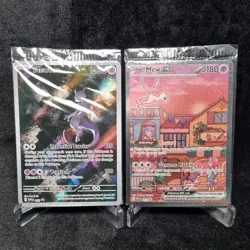 Pokemon Sealed TCG SVP 052 Mewtwo & 053 Mew EX (151 UPC 2-Card Promo Set) - Image 1