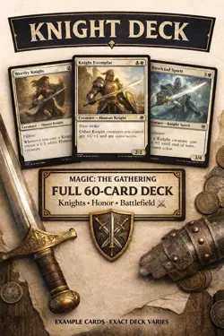MTG 60 Card Knight Deck - ready to play - Fun Powerful Magic Deck! - Image 1