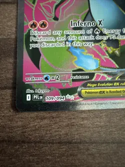 Mega Charizard X ex 109/094 - Pokemon Phantasmal Flames Card - NM/M - Image 2