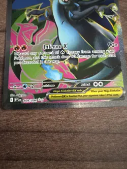 Mega Charizard X ex 109/094 - Pokemon Phantasmal Flames Card - NM/M - Image 3