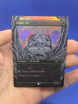 Magic the Gathering Secret Lair Drop Arbor Elf 1317 Rainbow Foil Rare NM - Image 2