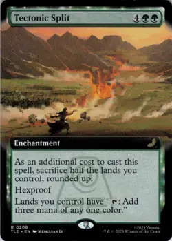 MTG Tectonic Split (Extended Art) (208) | NM | Avatar: Eternal-Legal (TLE) - Image 1