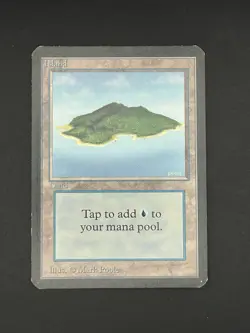 MTG Alpha Island (B)– Moderately Played MP 1993 Old Border Original - Image 1