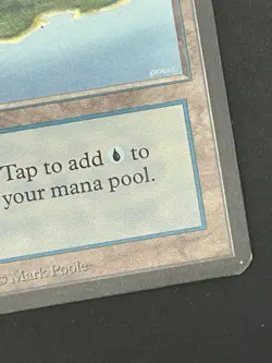 MTG Alpha Island (B)– Moderately Played MP 1993 Old Border Original - Image 5