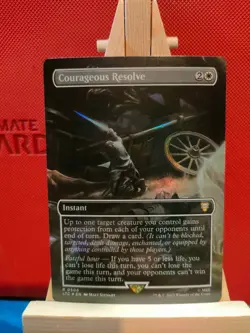 Courageous Resolve FOIL (Borderless) - Lord of the Rings - NM - MTG - Image 1