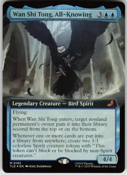 MTG Wan Shi Tong, All Knowing Extended Art Foil NM Avatar Airbender Magic 182 - Image 1