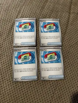 4x Poke Pad 198/217 Ascended Heroes Pokemon Trainer Play Set Of 4 - Image 1