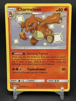 Pokemon Charmeleon Holo Hidden Fates: Shiny Vault SV7/SV94 NM Holo Rare - Image 1
