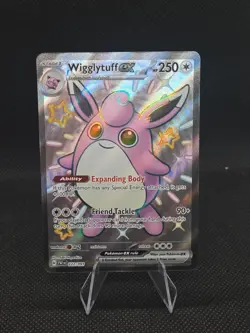 Pokemon TCG Wigglytuff EX Scarlet & Violet: Paldean Fates 222/091 Holo Shiny... - Image 1