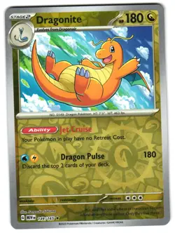 Dragonite 149/165 Reverse Holo SV: Scarlet & Violet 151 English Pokemon NM - Image 1