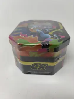 Pokemon Mega Charizard ex Factory Sealed Tin Box - Charizard X - 4 Booster Packs - Image 2