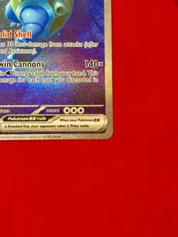 Pokemon Blastoise ex 200/165 Scarlet & Violet 151 Special Illustration Rare Holo - Image 3