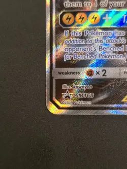 Pokemon Pikachu & Zekrom GX Black Star Promo TCG Card Full Art SM168 - Image 5