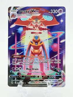 Pokemon Deoxys VMAX GG45/GG70 Alternative Art Crown Zenith Galarian MINT - Image 1