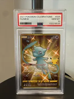 2021 Pokemon Celebrations Mew #025 PSA GEM MINT 10 - Image 1