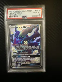 Darkrai GX SV70/SV94 PSA 10 Pokemon Hidden Fates: Shiny Vault Free Shipping - Image 1