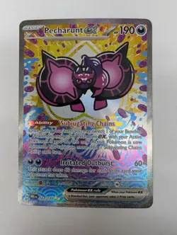 Pokemon TCG SV-Prismatic Evolutions Pecharunt EX #163/131 Special Illustration - Image 1