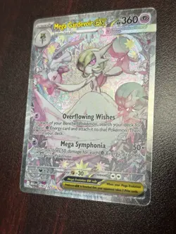 Pokemon Mega Gardevoir EX Full Art Holo 178/132 Me01 Mega Evolution 360 HP - Image 4