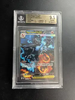 MEGA CHARIZARD X EX SIR 125/094 BGS 10 Pristine Pokemon Phantasmal Flames 2025 - Image 1