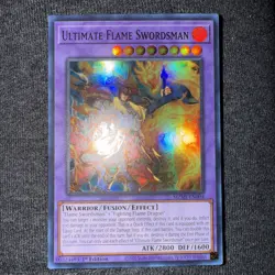 Yugioh Ultimate Flame Swordsman MZMI-EN004 Super Rare 1st Ed NM - Image 1