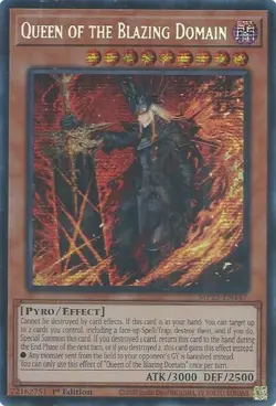 Yu-Gi-Oh! Queen of the Blazing Domain MP25-EN147 Prismatic Secret Rare - Image 2