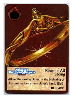 Spellfire Master of Magic #311 Rings of All Seeing CCG Card (1994 1st Edition) - Image 1