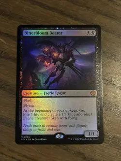 Magic: The Gathering Bitterbloom Bearer Creature ECL Black Mythic Card #0088 - Image 1