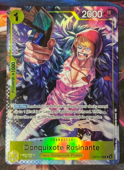 One Piece Card Game Donquixote Rosinante OP12-108 Alternate Art Rare English - Image 1