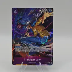 Bandai One Piece Card Game Trafalgar Law P-093 Foil Blocker 6000 Power - Image 1