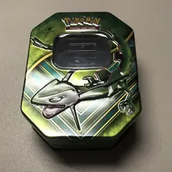 POKEMON Trading Card Battle Origins Rayquaza Tin 2017 TIN ONLY NO CARDS Incl - Image 1