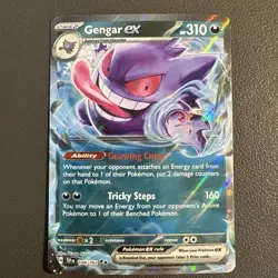 2 Total - Pokemon SV05: Temporal Forces Gengar EX Double Rare Holo Card 104/162 - Image 1